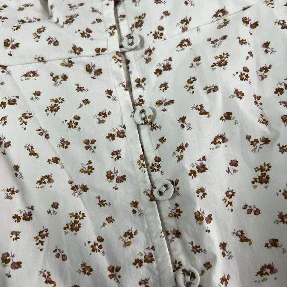 Madewell Alexa Bodice Button Down Midi Dress Dainty Floral Sz 2 Crisscross Back - Picture 13 of 13
